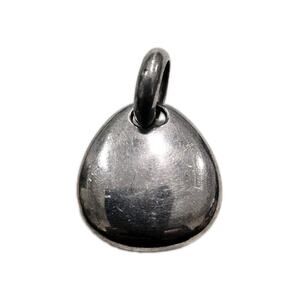 Vintage Sterling Signed 925 Rage Thailand Modern Thick Round Designer Pendant